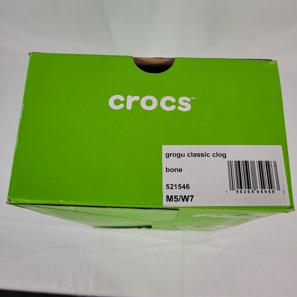 Star Wars Grogu Crocs Unisex Classic Clog Bone Sz M5/W7 \